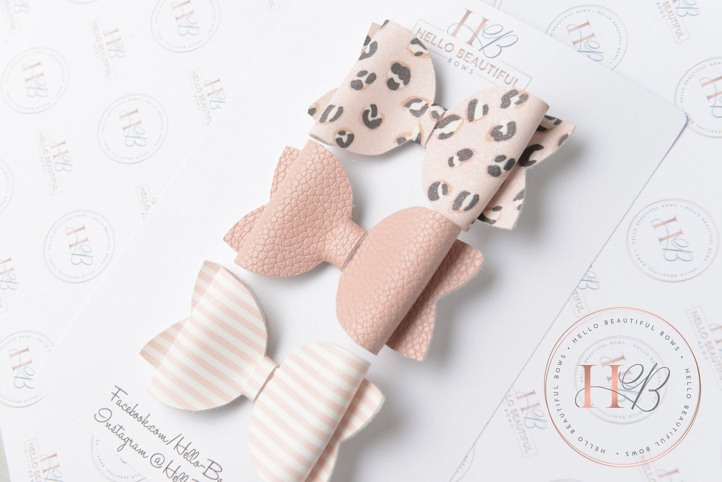 The blush Set, hair bow, hair bows, hair clips. girls bows, girl gifts.