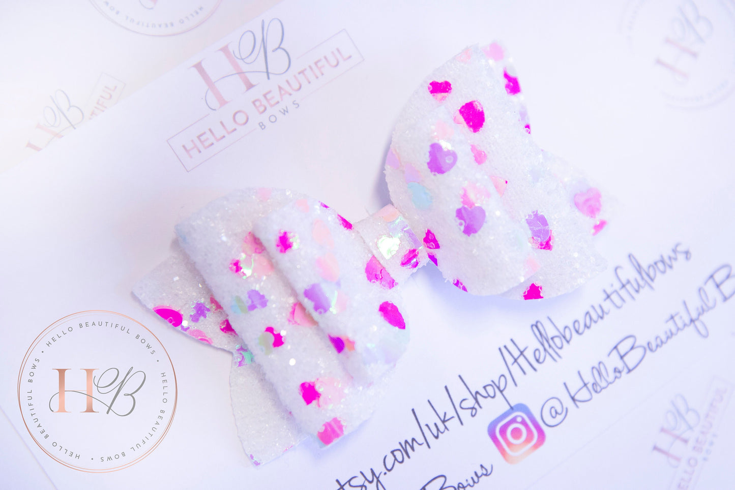 Valentines love heart hair bow, valentines hair bows, girls hair bows, hair clips, baby headbands, girls headbands