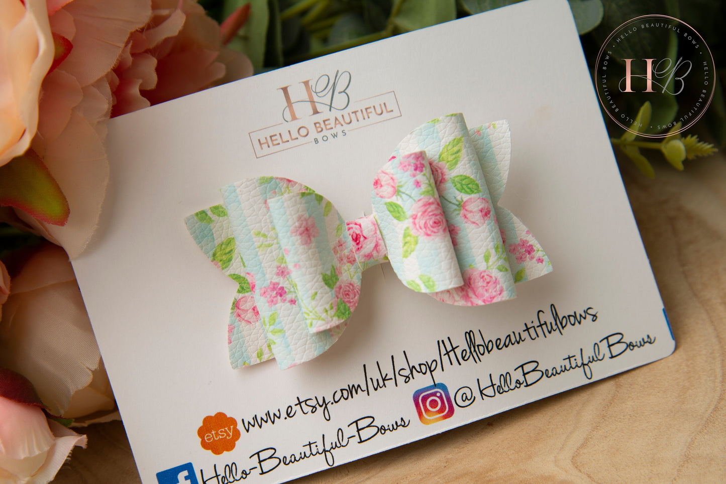 Summer floral hair bow, girls hair bows, summer hair bow, hair clips, baby headbands, girls headband, girls bows