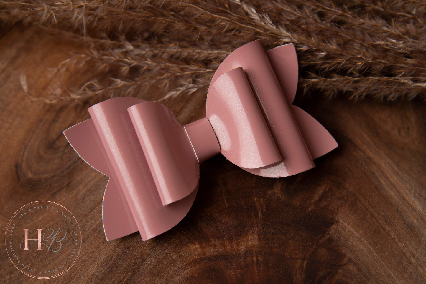 Autumn hair bows, girls hair bows, hair clips, baby headbands, dusky pink bow, shiny bow, pink hair bow, hair clip, hair bow