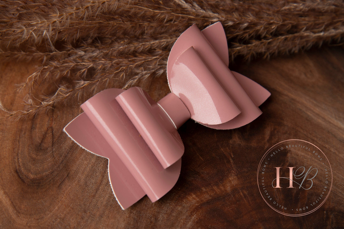 Autumn hair bows, girls hair bows, hair clips, baby headbands, dusky pink bow, shiny bow, pink hair bow, hair clip, hair bow