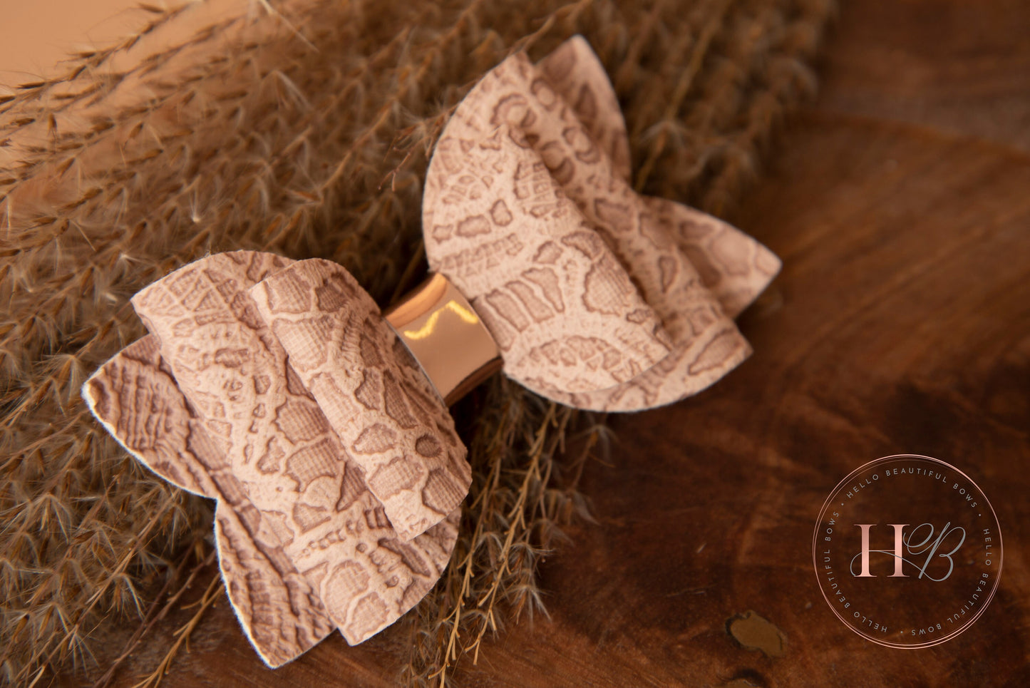 Autumn hair bows, girls hair bows, hair clips, baby headbands, beige hair bow, embossed hair bowir bow, hair clip, hair bow