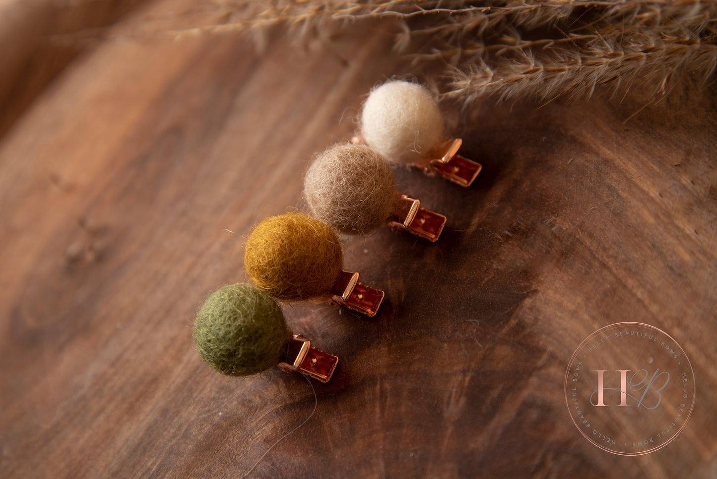 Autumn baby hair clips, fringe clips, baby clips, girls hair clips