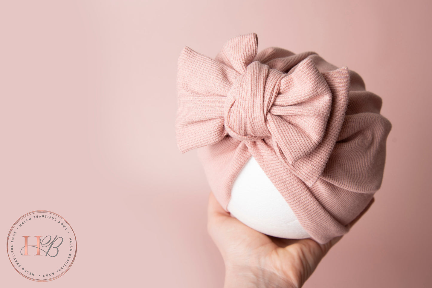 Baby turban, baby hat, baby accessory, baby shower gift, pink turban, baby bow turban, summer turban, ribbed turban