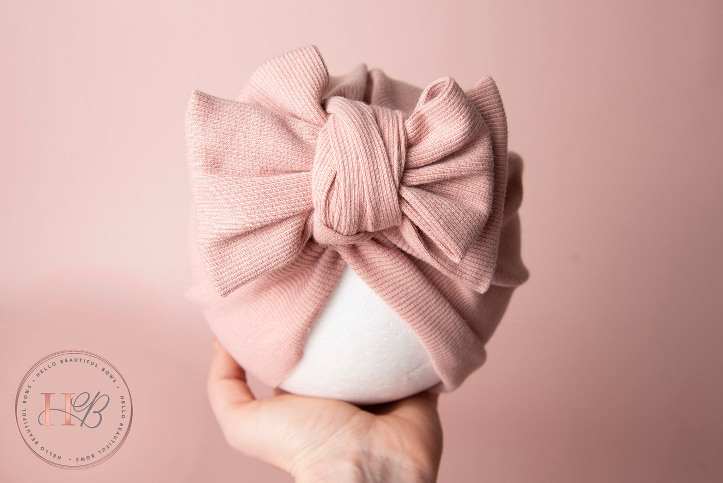Baby turban, baby hat, baby accessory, baby shower gift, pink turban, baby bow turban, summer turban, ribbed turban