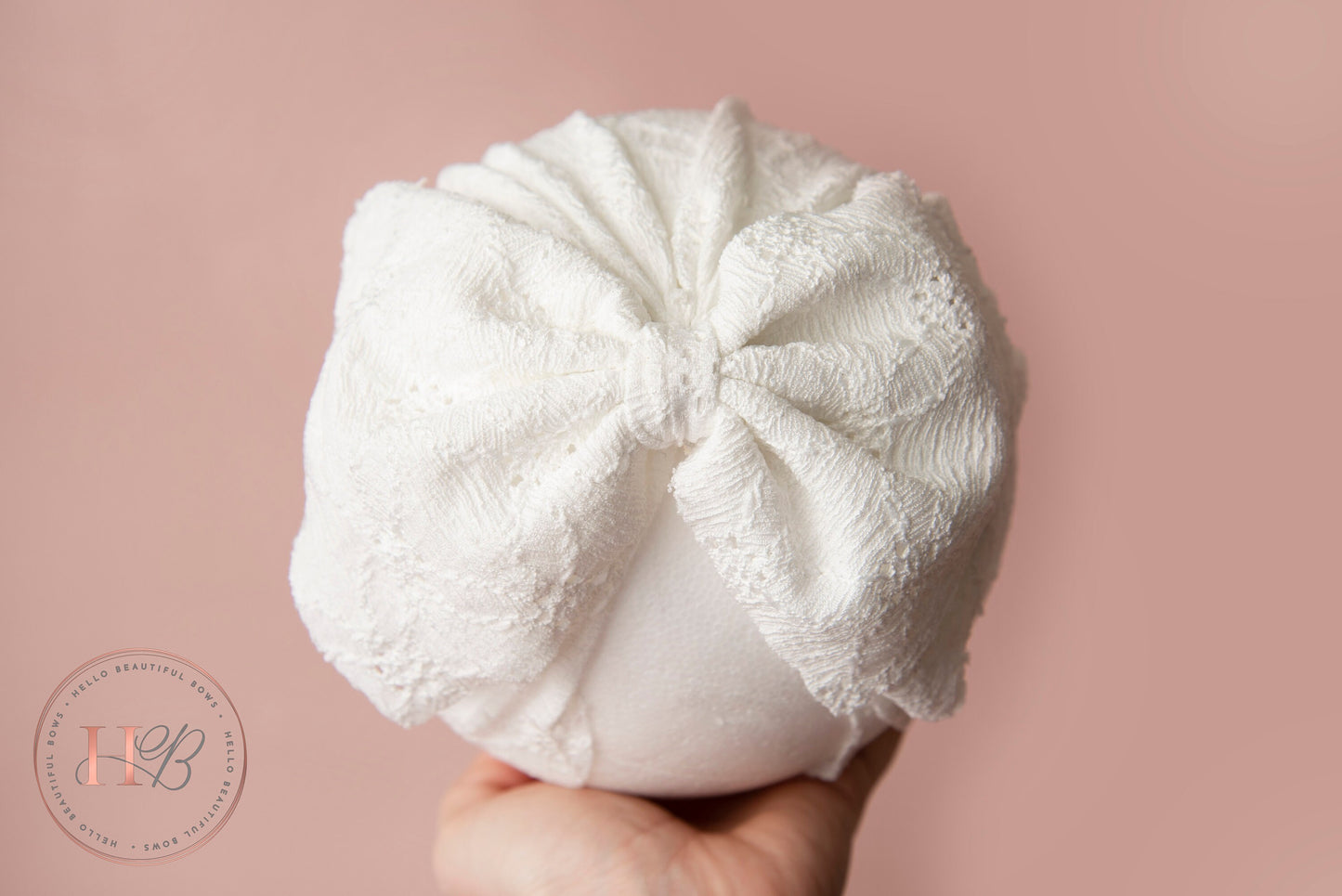 Baby turban, baby hat, baby accessory, baby shower gift, baby bow turban, summer turban, Brodrie white Turban