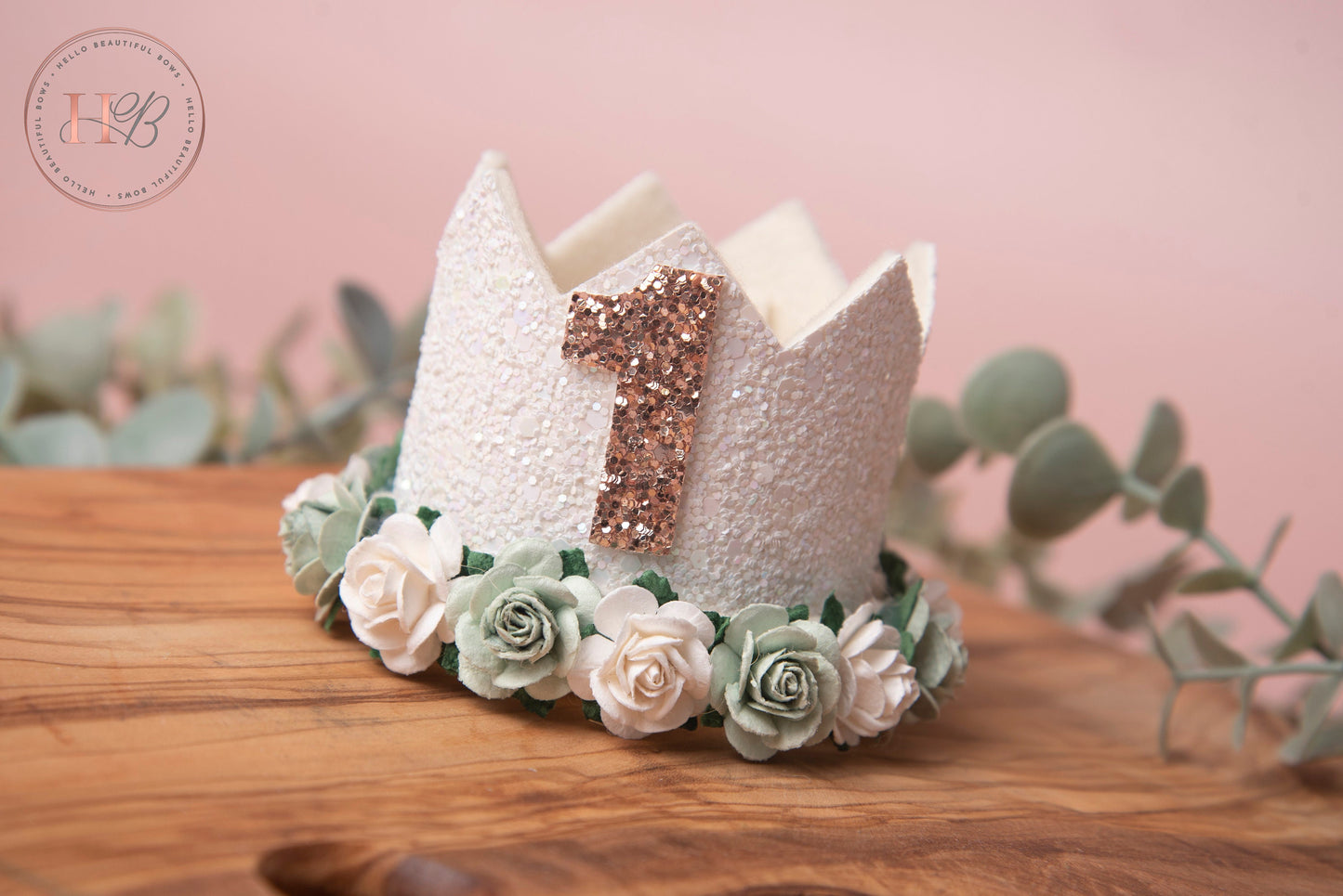 White birthday crown, 1st birthday crown, 2nd birthday crown, Cake smash crown, birthday crown, glitter birthday crown, first birthday girl,