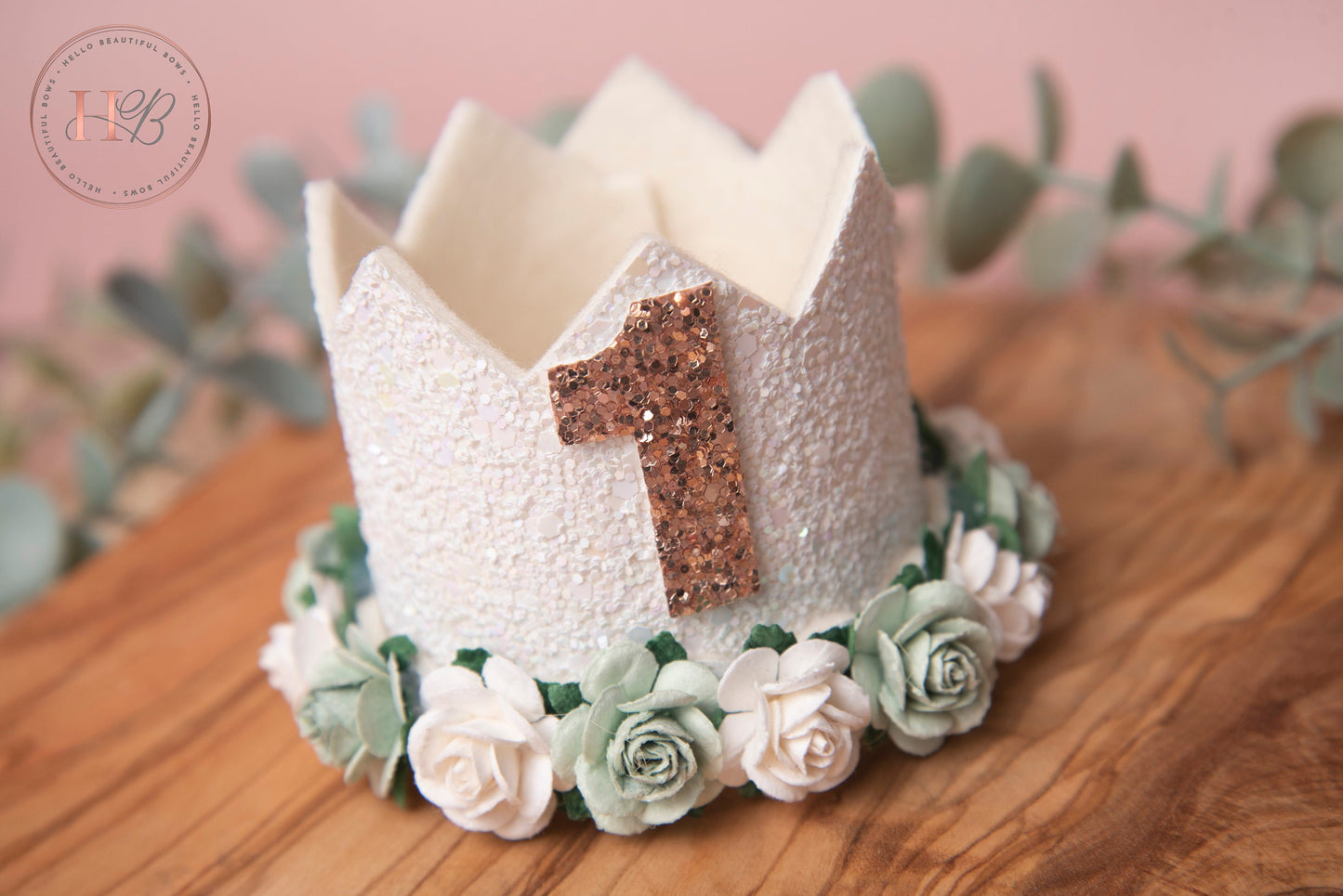White birthday crown, 1st birthday crown, 2nd birthday crown, Cake smash crown, birthday crown, glitter birthday crown, first birthday girl,
