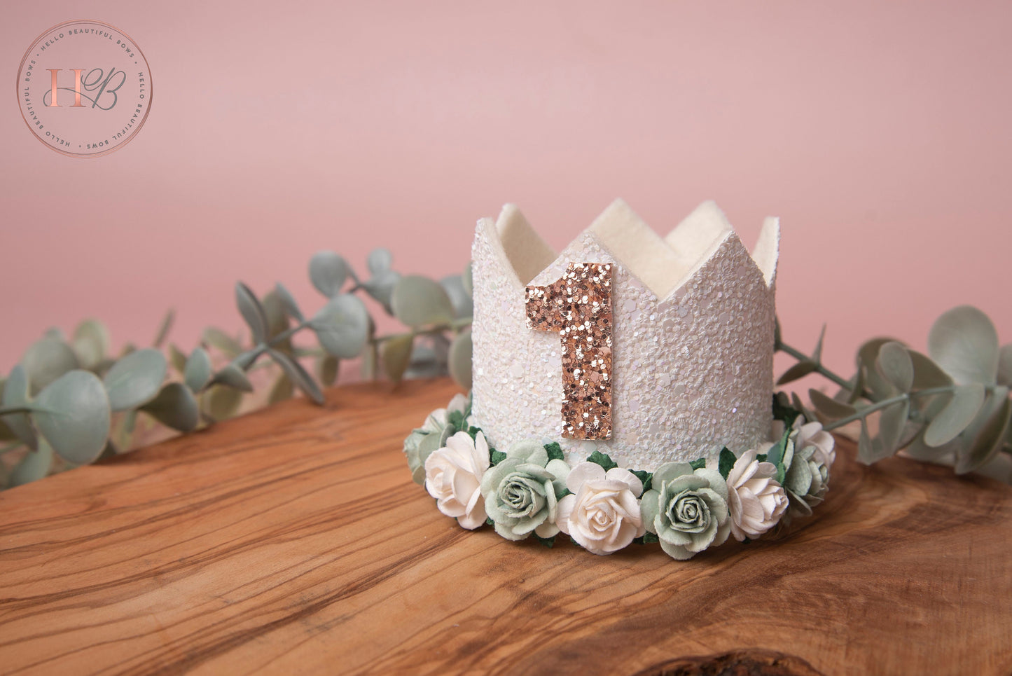 White birthday crown, 1st birthday crown, 2nd birthday crown, Cake smash crown, birthday crown, glitter birthday crown, first birthday girl,