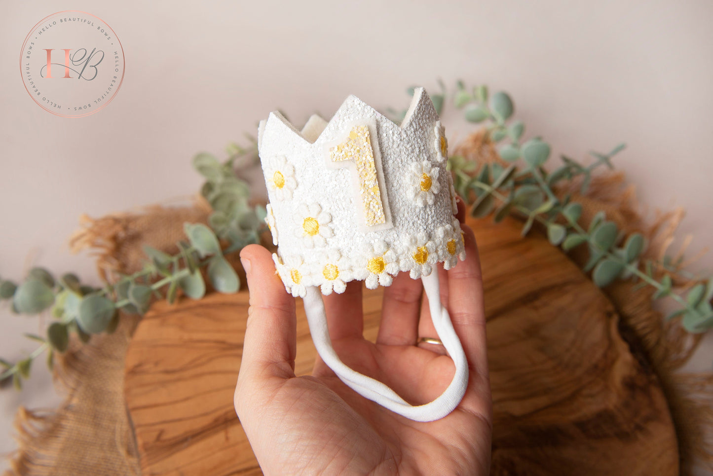 White birthday crown, 1st birthday crown, 2nd birthday crown, Cake smash crown, birthday crown, glitter birthday crown, first birthday girl