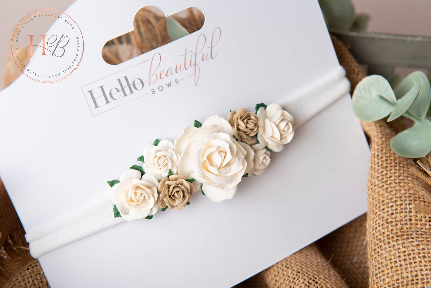 Baby Flower Headband Baby Flower Crown Nylon Headband Girl Toddler Flower Crown Baby Floral Headband
