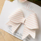 Pink Stripe Hair Bow, Hair bows, Hair clips, Girls pink stripe bow, Baby headband, girls headband
