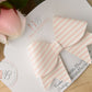 Pink Stripe Hair Bow, Hair bows, Hair clips, Girls pink stripe bow, Baby headband, girls headband