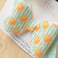 Stripe mint green and orange Hair bow, hair bows, hair clips, girls bow baby bow baby headband girls headband
