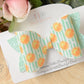 Stripe mint green and orange Hair bow, hair bows, hair clips, girls bow baby bow baby headband girls headband