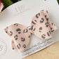 Pink leopard print bow, Hair Bows, Hair clips, Girls pink leopard print Bow, Baby bow, Baby Headband, Girls Headband