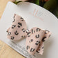 Pink leopard print bow, Hair Bows, Hair clips, Girls pink leopard print Bow, Baby bow, Baby Headband, Girls Headband