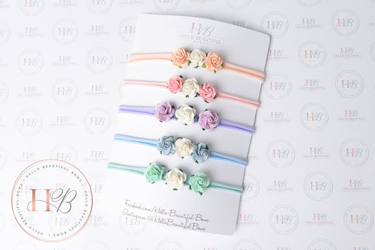 Baby flower headbands Baby girl headbands Summer headbands, pretty headbands, baby girl gift