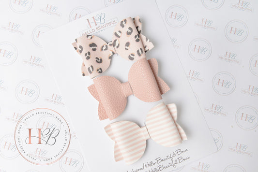The blush Set, hair bow, hair bows, hair clips. girls bows, girl gifts.