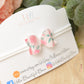 Pink Floral Baby girls headband, soft baby girls headband