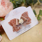 Rose gold glitter hair bow, girls headband, girls bows, girls hair clips, clip