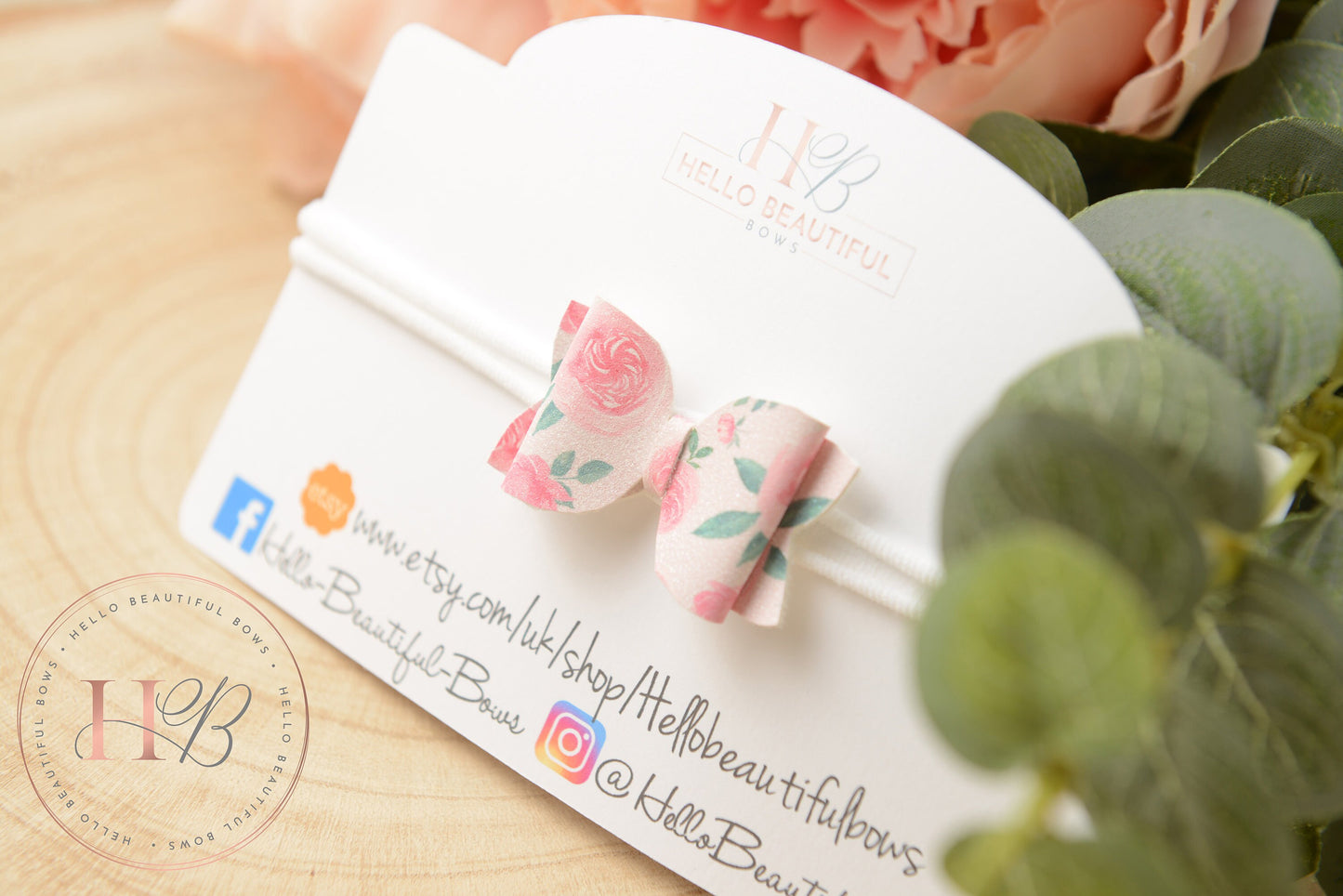 Pink Floral Baby girls headband, soft baby girls headband