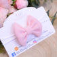 Baby pink Bullet fabric headbands, baby headbands, baby girl headbands, soft headbands, baby bows, hair bows,