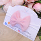 Baby pink Bullet fabric headbands, baby headbands, baby girl headbands, soft headbands, baby bows, hair bows,
