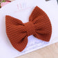 Autumn rust bullet fabric hair bow, hair bows, girls hair clip, autumn hair clips