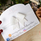 christmas baby headband, white glitter headband, white baby headband, newborn headband,