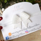 christmas baby headband, white glitter headband, white baby headband, newborn headband,