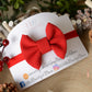 Red Bullet fabric headbands, baby headbands, baby girl headbands, Christmas headbands, soft headbands, baby bows, hair bows,