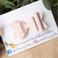 Baby pink leatherette hair bow , spring hair bows, girls hair bows, hair clips, baby headbands, girls headbands