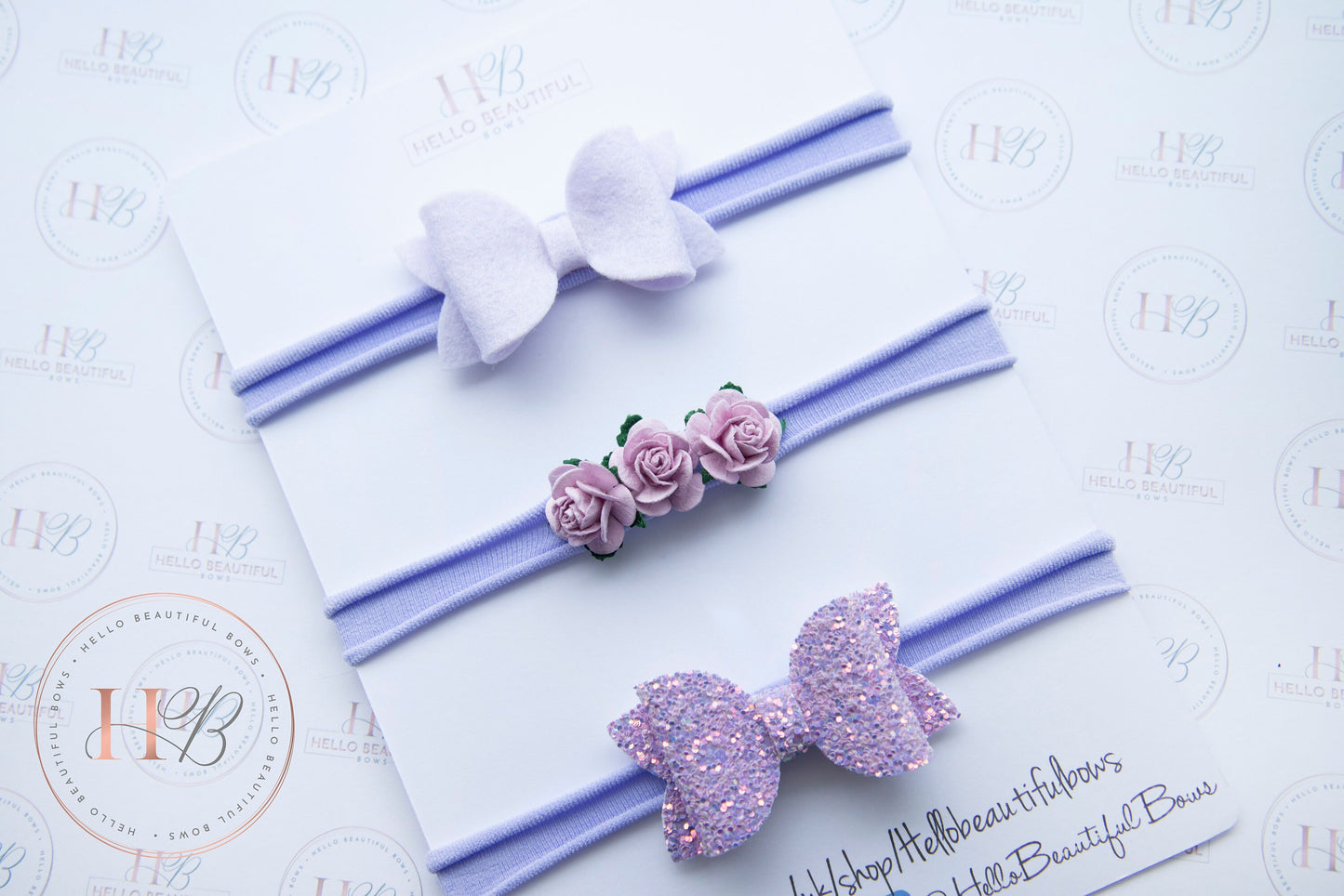 Baby headbands, baby girl headbands, spring headbands, baby bows, hair bows, baby girl gift, lilac headbands