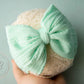 Mint green baby headbands, baby head wraps, baby girl headbands, soft headbands stretch headbands soft headbands, girls headbands,