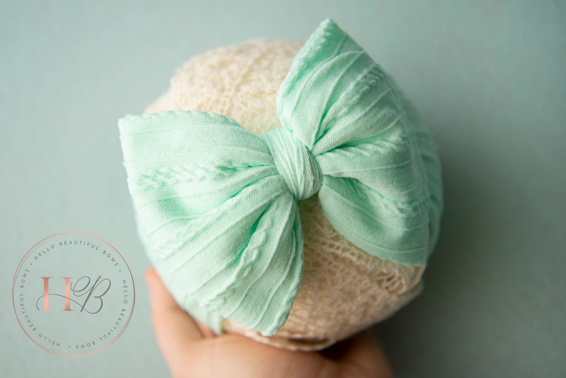 Mint green baby headbands, baby head wraps, baby girl headbands, soft headbands stretch headbands soft headbands, girls headbands,