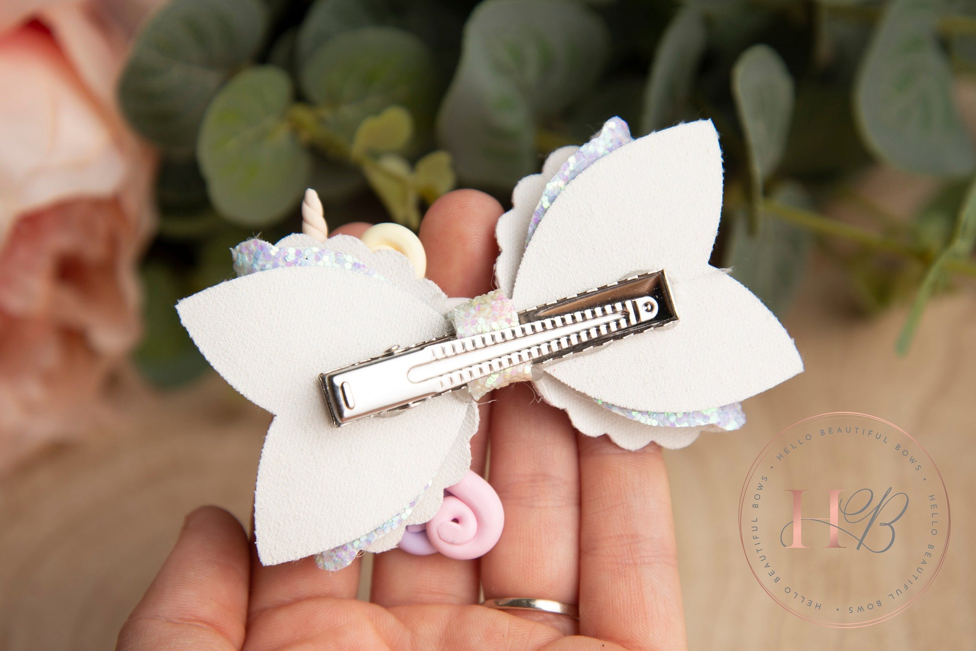 Unicorn hair bow, Summer hair bows, rainbow glitter hair bow, glitter headbands, girls hair bow, baby hair bow, baby headband