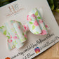 Summer floral hair bow, girls hair bows, summer hair bow, hair clips, baby headbands, girls headband, girls bows