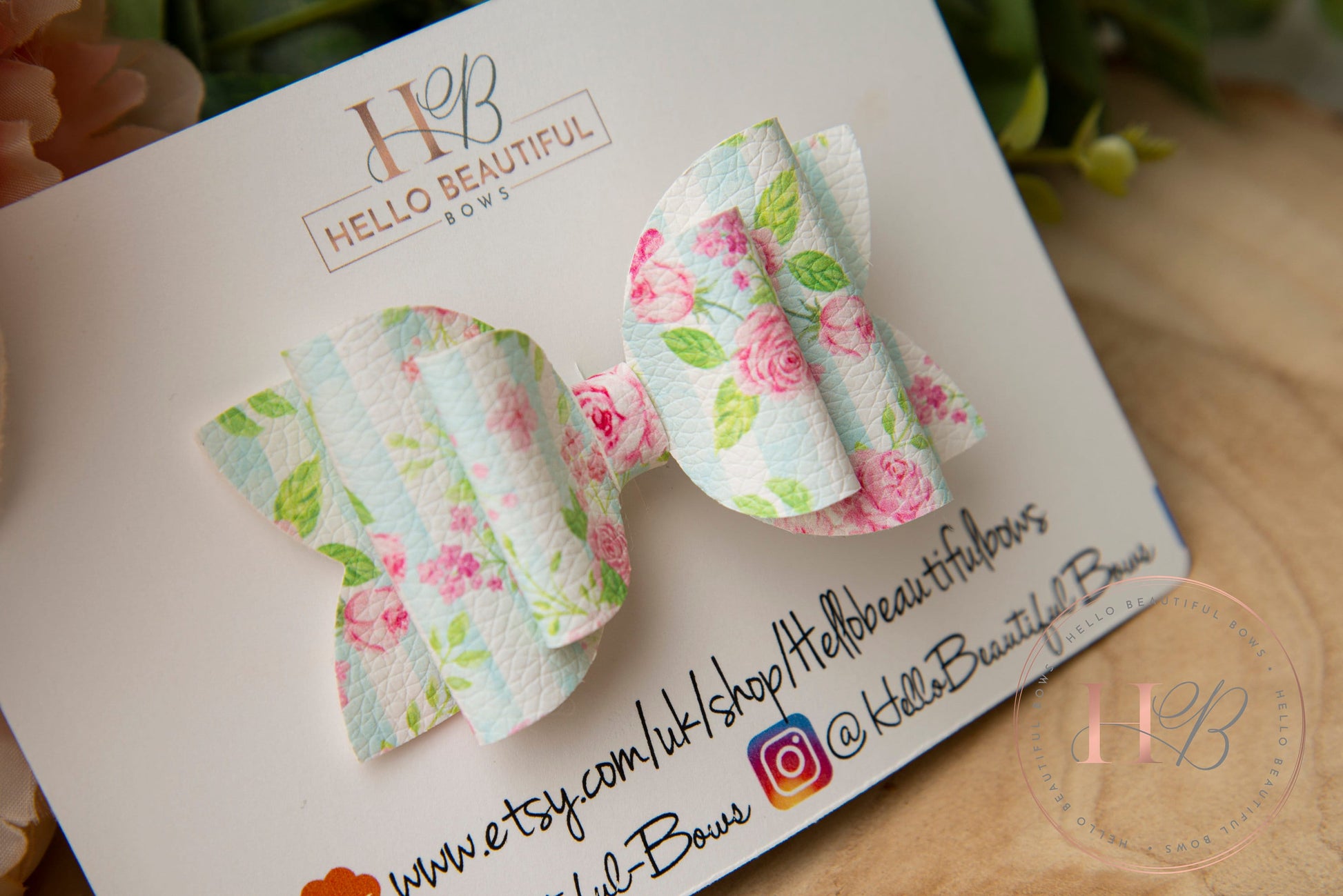 Summer floral hair bow, girls hair bows, summer hair bow, hair clips, baby headbands, girls headband, girls bows