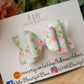 Summer floral hair bow, girls hair bows, summer hair bow, hair clips, baby headbands, girls headband, girls bows