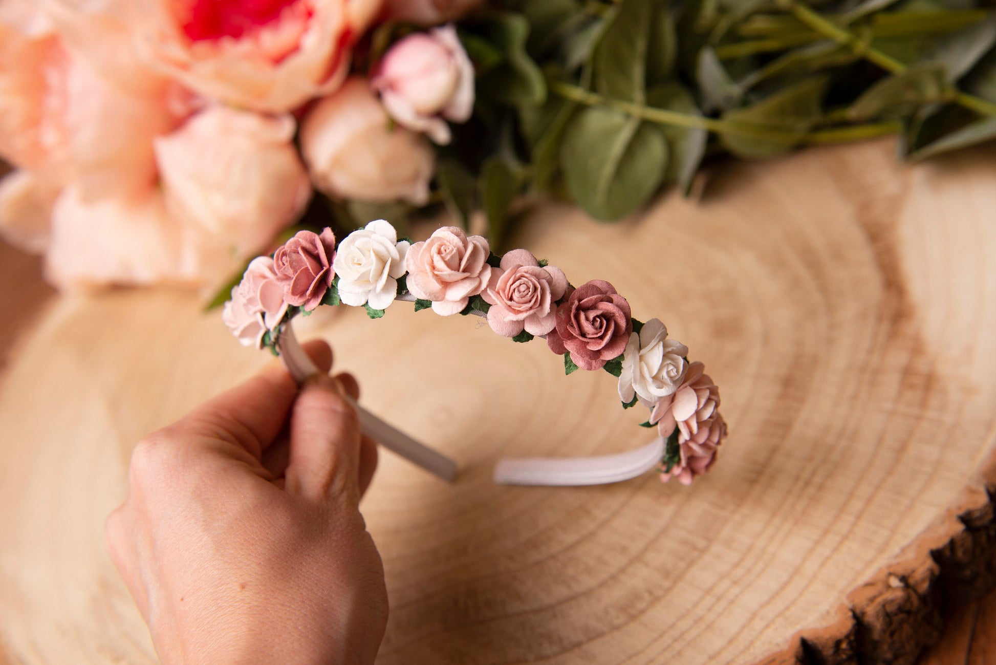 Girls flower headband, girls Alice headband flower headband, summer headband, floral headband, flower girl headband, girls headbands