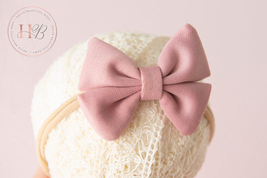 pink baby headband, baby headbands, baby girl headbands, soft headbands, baby bows, hair bows, baby hair bow, hair accessories