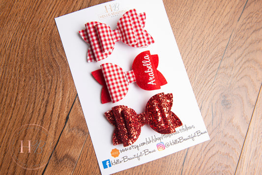 School Bows, School hair bows, hair bows, hair clips, hair bows for school, back to school bows, girls school bows