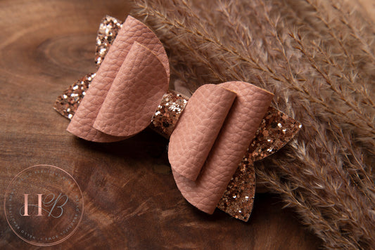 Autumn hair bows, girls hair bows, hair clips, baby headbands, dusky pink bow, pink hair bow, hair clip, girl hair bow, rose gold bow