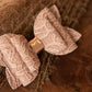 Autumn hair bows, girls hair bows, hair clips, baby headbands, beige hair bow, embossed hair bowir bow, hair clip, hair bow