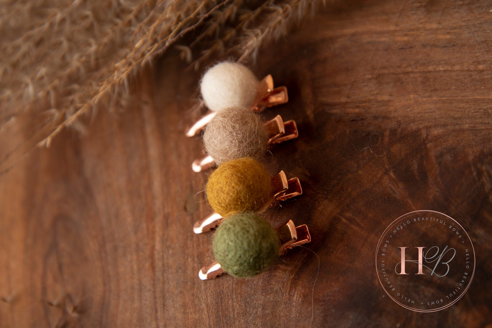 Autumn baby hair clips, fringe clips, baby clips, girls hair clips