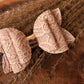 Autumn hair bows, girls hair bows, hair clips, baby headbands, beige hair bow, embossed hair bowir bow, hair clip, hair bow