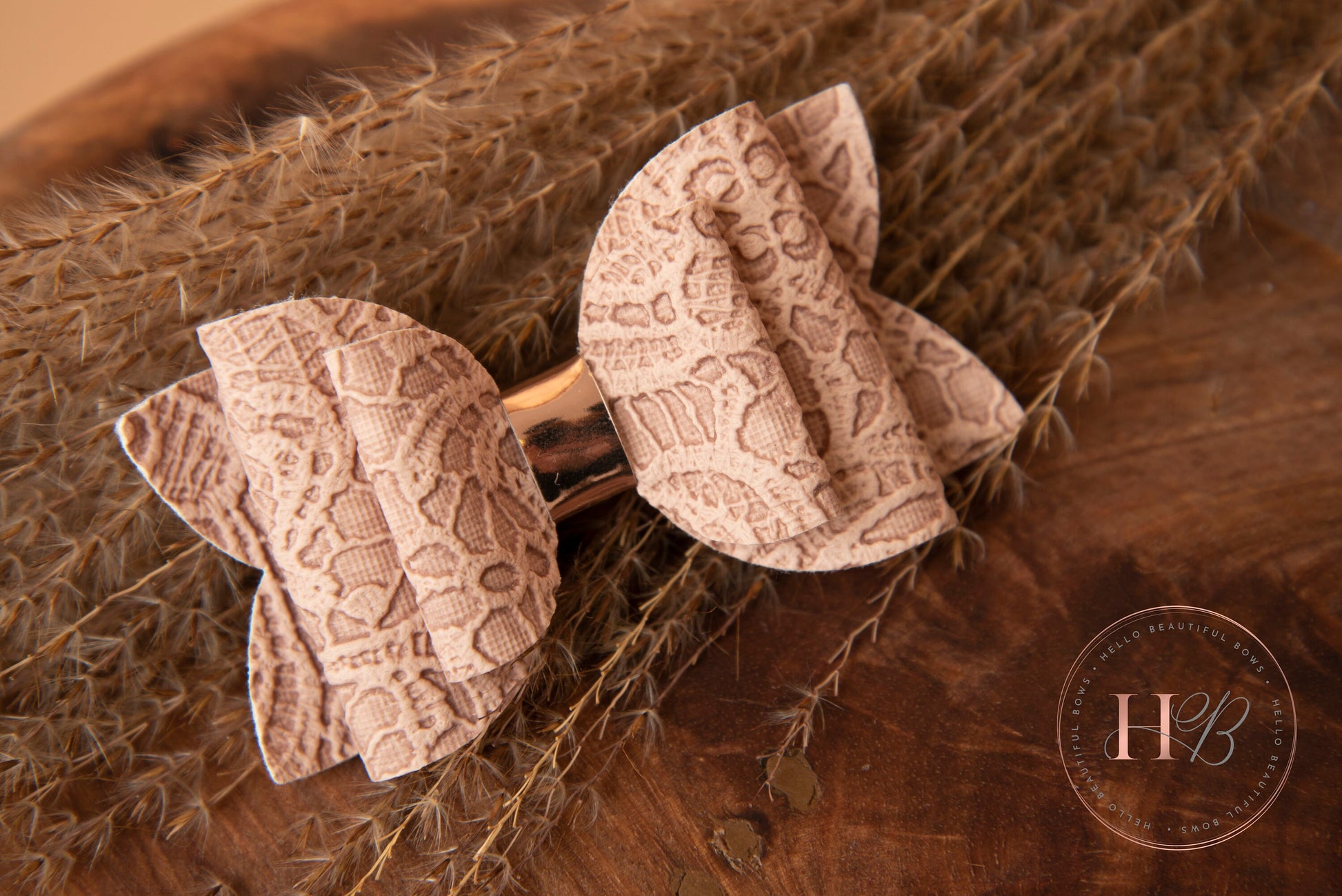 Autumn hair bows, girls hair bows, hair clips, baby headbands, beige hair bow, embossed hair bowir bow, hair clip, hair bow