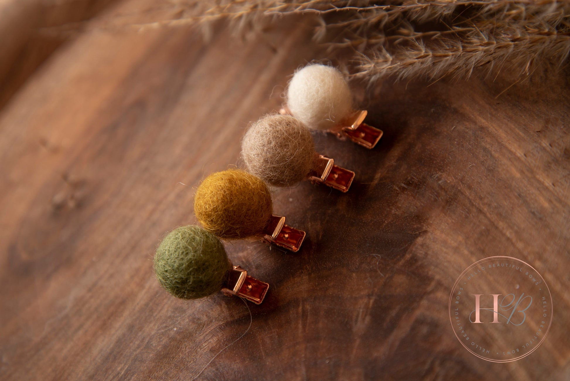 Autumn baby hair clips, fringe clips, baby clips, girls hair clips