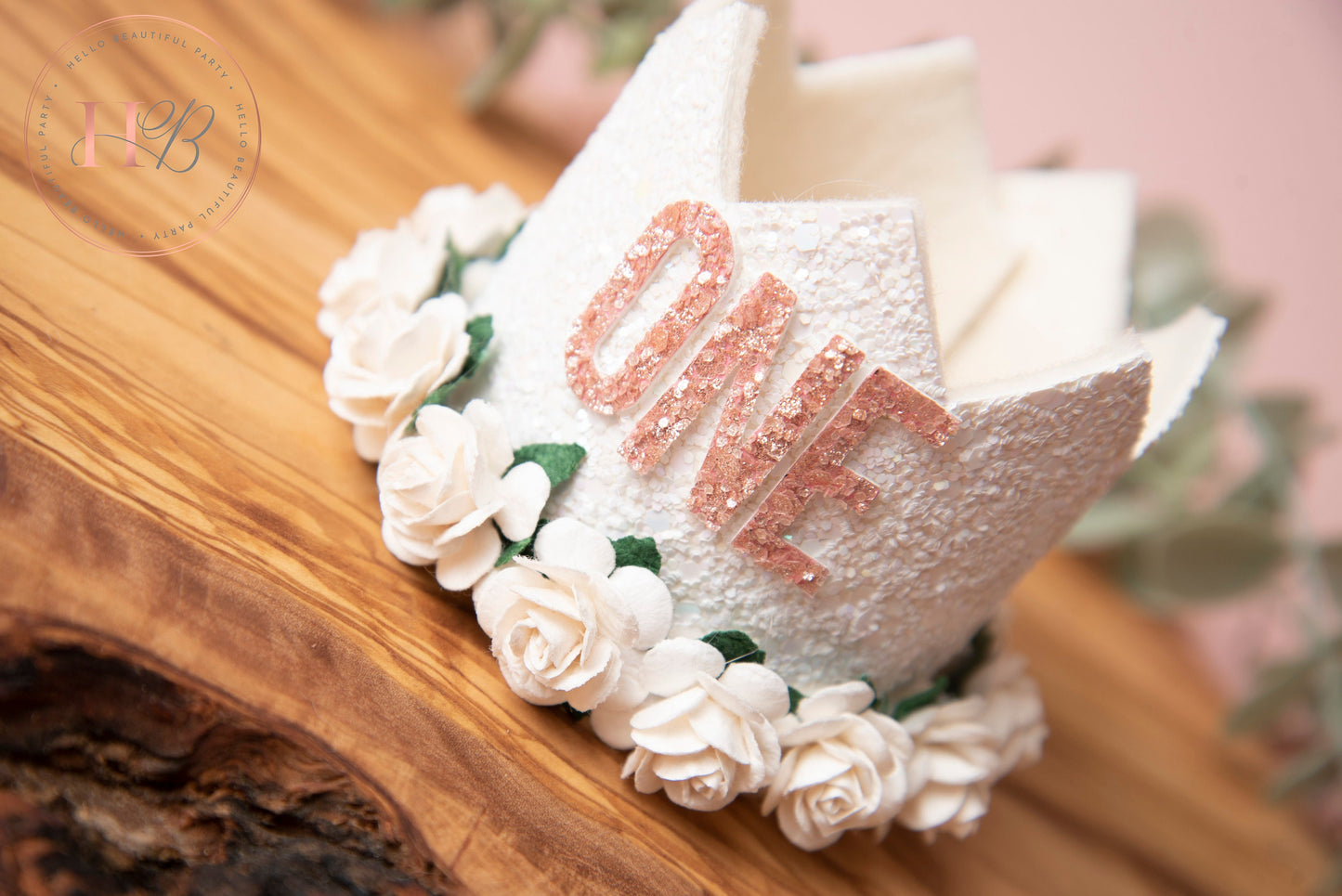 White birthday crown, 1st birthday crown, 2nd birthday crown, Cake smash crown, birthday crown, one birthday crown, first birthday girl